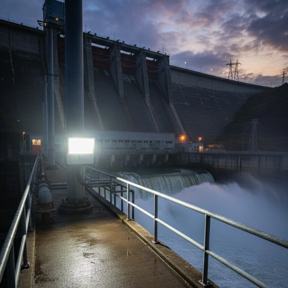 Solar Flood Light Side View